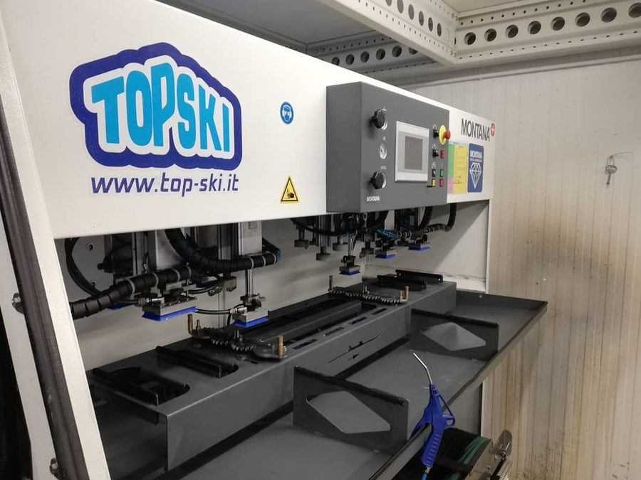 Macchinario Montana Cristal Rock nel laboratorio Top Ski